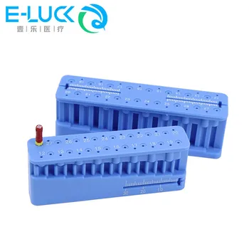 1 шт. стоматологический эндоизмерительный пластиковый автоклавируемый эндодонтический блок-файлы, линейка стоматологических инструментов синего цвета