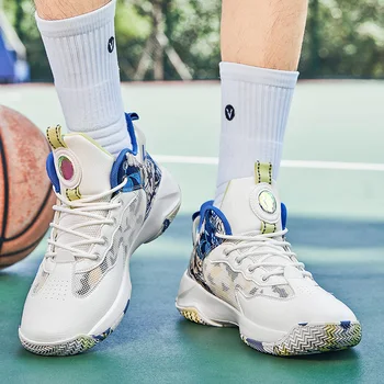 Новая Мужская Баскетбольная обувь, Мужские Профессиональные Уличные Баскетбольные Кроссовки, Нескользящая Спортивная Обувь Для Женщин, Большой Размер 36 ~ 48