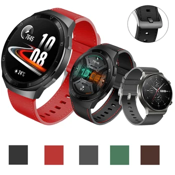 Оригинальный Кожаный Ремешок 22 мм Для HUAWEI WATCH GT/gt 2e/GT2 Pro smartwatch браслет Для Huawei GT 2 46 мм/Honor Watch Magic