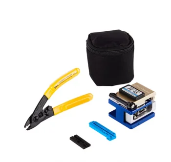 Набор инструментов для Сращивания Волоконно-оптического волокна FTTH Fiber Cutter Набор Инструментов Для Резки оптического Волокна FC-6S High Precision + bag + CFS-2