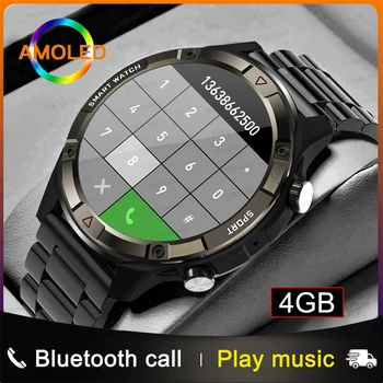 2023 Новые Мужские Смарт-Часы, всегда отображающие Время, Bluetooth-Вызов, Спортивная Музыка, Карта Памяти 4 ГБ, Умные Часы Для Samsung Android ios