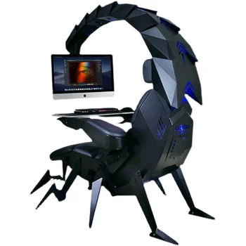 Кабина Scorpio Zero Gravity Эргономичный компьютерный стол и стул, игровое многофункциональное киберспортивное массажное кресло